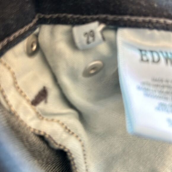 Edwin Jeans Pixie Style color name Legend Stretch dark navy size 29 - Picture 10 of 10